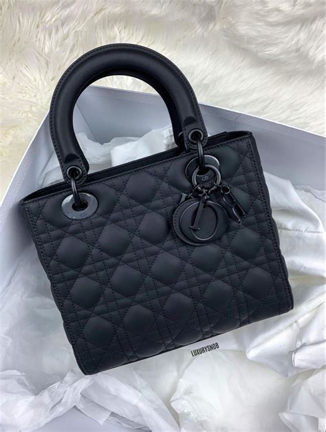 lady dior noir mat|lady dior matte black price.